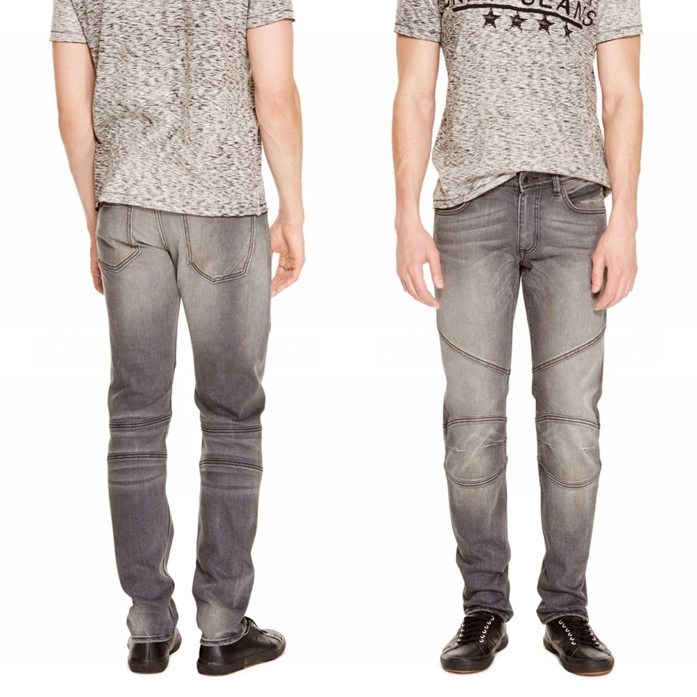 DKNY Men’s Gray Varick Skinny Jeans 36x32